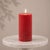 Modern FIA Wick Red Pillar Candle (Set of 2) For Sale - Image 3 of 5