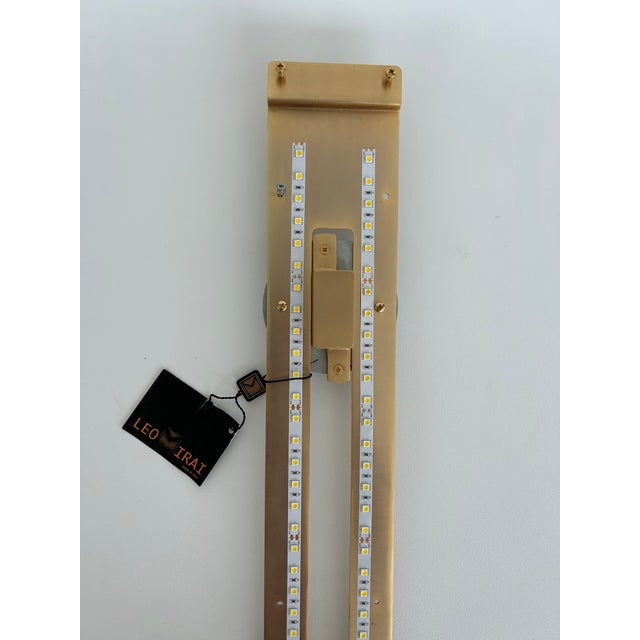 Overscale Laudarte SRL Murano Glass Sconces, Gold-Plated Led- Pair For Sale - Image 9 of 10