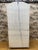 Shabby Chic Vintage French Provincial Hand Carved White Secretary Desk and Display Cabinet For Sale - Image 3 of 9