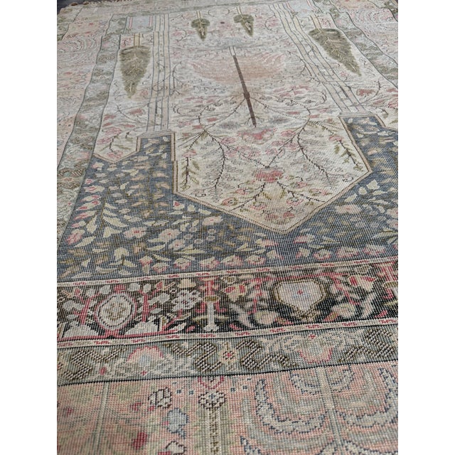 Mid 19th Century Antique Turkish Silk Rug, Circa 1850 For Sale - Image 5 of 8