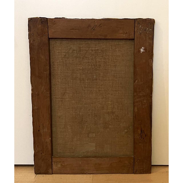 L. Rubia, Young Woman with Shawl and Basket of Flowers, Oil on Canvas, 1920s For Sale - Image 11 of 12