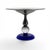 Art Deco Pairpoint Epns Cobalt Art Glass Tazza With Controlled Bubble Knop For Sale - Image 3 of 13
