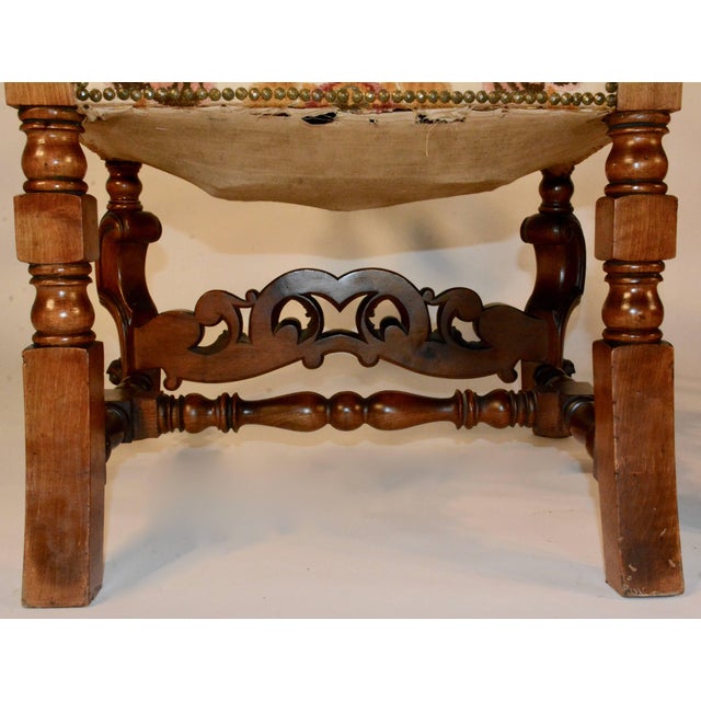 Wood Pair of Spanish Baroque High Back Chairs For Sale - Image 7 of 11