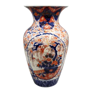 19th-Century Japanese Porcelain Imari Vase, 14.75"