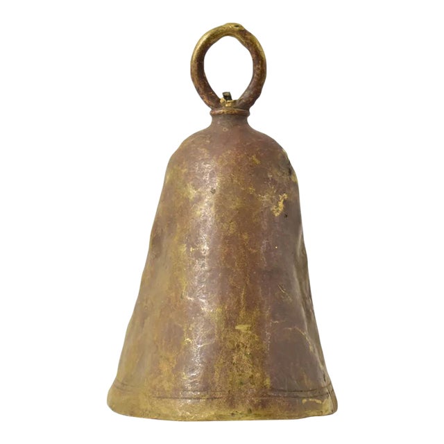 Early 20th Century Benue Brass Bell Nigeria For Sale