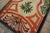 Impressive Beige, Red and Green Color With Floral Design Antique American Hooked Rug For Sale - Image 10 of 10