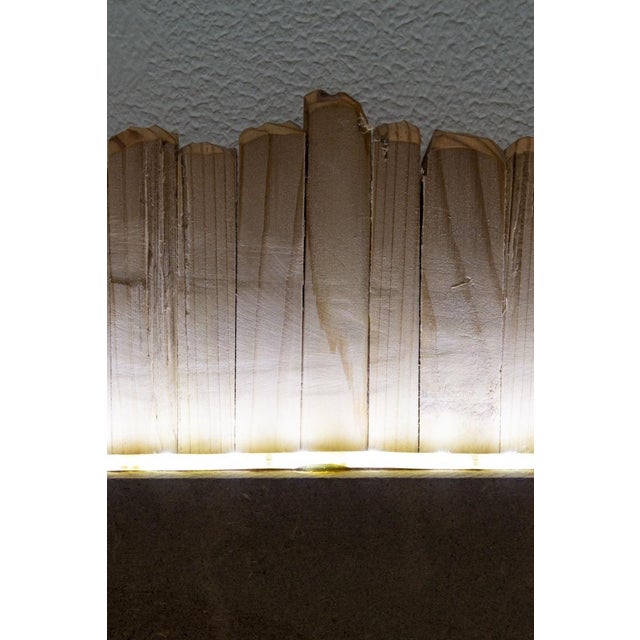 Backlit Mirror with Wooden Frame, 2010s For Sale - Image 4 of 8