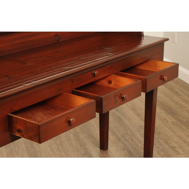 Custom Crafted Farmhouse Pine Server Or Sideboard For Sale - Image 4 of 12