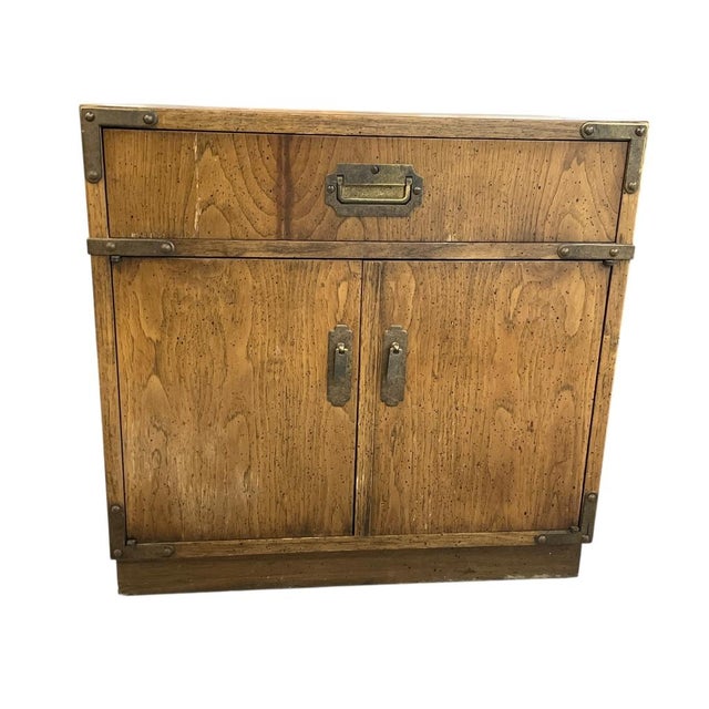 Mid 20th Century Vintage Campaign-Style Nightstand For Sale - Image 5 of 5