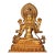 Late 20th Century Gilt Bronze White Tara Statue With Painted Face, 1kg For Sale