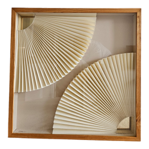1970s. Greg Copeland Original Artwork Abstract Layered Paper Wall Sculpture