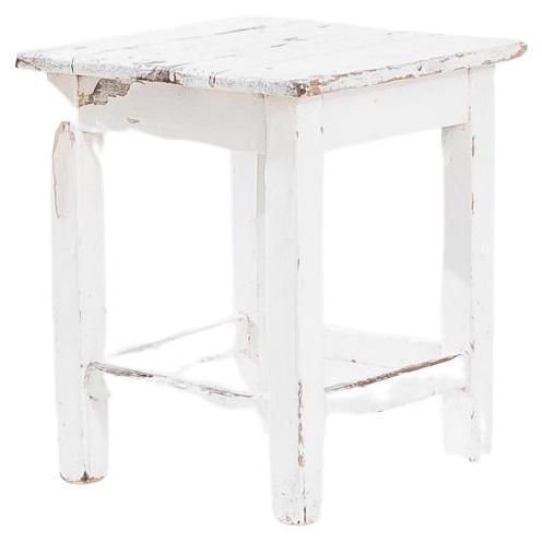 Step back in time with this charming 1900s Central European Wooden Stool, a piece that exudes rustic elegance and...