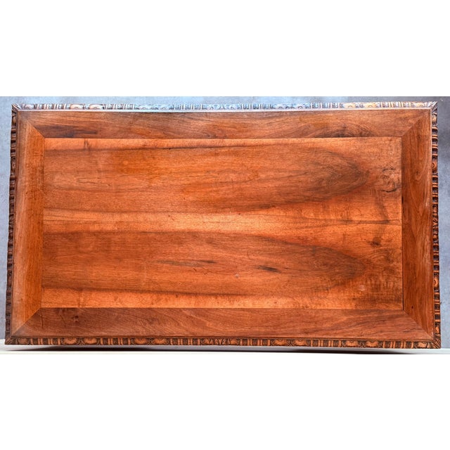 Renaissance 19th Century Spanish Two Faces Baroque Style Oak Library Table or Desk For Sale - Image 3 of 18