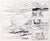 Late 20th Century Six Panel Thumbnail Sketches of Desert and Canyon Landscapes in Ink on Paper by Laurence Sisson For Sale - Image 5 of 10