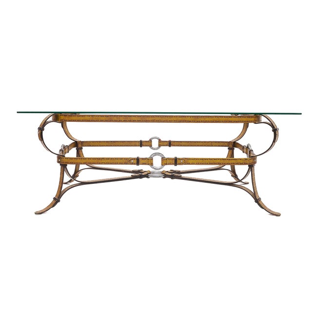 Coffee Table attributed to Jacques Adnet, 1960s For Sale - Image 6 of 8