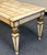 Early 20th Century Parcel Gilt Hand Painted Louis XVI French Regency Coffee Table With Mosaic Onyx Top For Sale In New York - Image 6 of 12