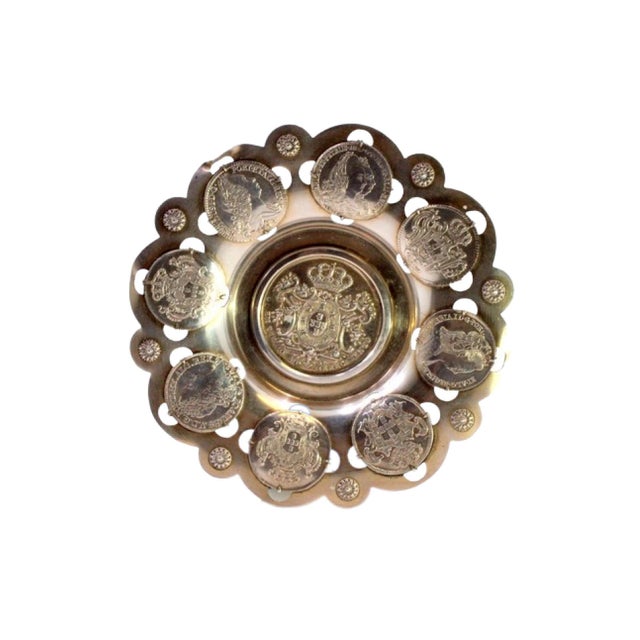 Silver Ring with Rosettes in Relief and Coins For Sale - Image 6 of 6