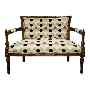 John Richards Transitional Geometric Settee