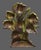 Antique Cast Iron Yellow Tulip Flower Bouquet Doorstop For Sale - Image 6 of 7