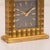 Gold Vintage Swiss Gilt Brass Desk Clock from Hermès, 1960s For Sale - Image 8 of 10