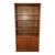 Danish Modern Teak Veneer Bookcase Wall Unit For Sale