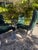 1970s Vintage 1970s Glass & Chrome Dining Set With Hunter Green Cantilever Chairs For Sale - Image 5 of 16