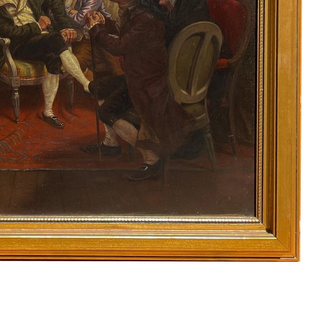 Antique French Oil Painting Claude Rouget De LiIsle Singing "La Marseillaise" by Isidore Alexandre Augustin Pils, Circa 1849 For Sale - Image 10 of 12