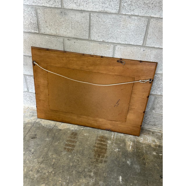 1980s Large Bamboo Wall Mirror For Sale - Image 11 of 12