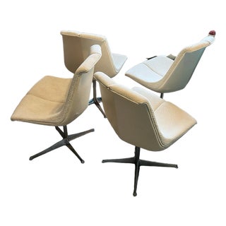1960s Richard Schultz for Knoll Dining Chairs Mid Century Modern Space Age Set of 4 For Sale