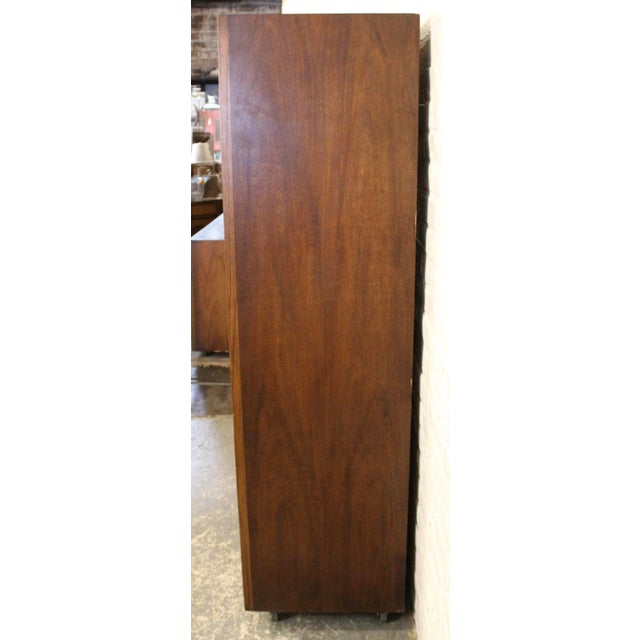 Brown Mid-Century Armoire Style Cabinet by Lane Furniture For Sale - Image 8 of 18
