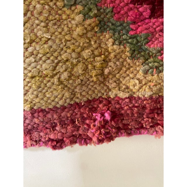 Early-Mid 20th Century Vintage Peruvian Andean Floral Folk Art Textile (74" X 63") For Sale - Image 17 of 18