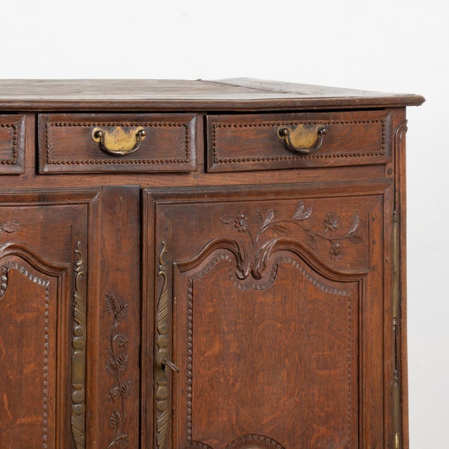 Brown 19th Century French Oak Sideboard Buffet For Sale - Image 8 of 12
