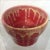 Modern Red With Yellow Drip Studio Pottery Stoneware Vase For Sale - Image 3 of 5