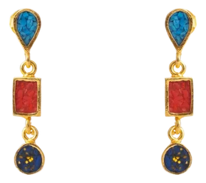 Trinity Gemstone Harmony Earrings