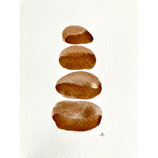 Contemporary Contemporary Original Watercolor Painting on Paper by Stephanie Cate For Sale - Image 3 of 8