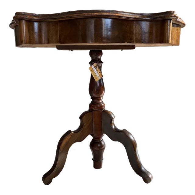 Biedermeier Console Table in Walnut For Sale