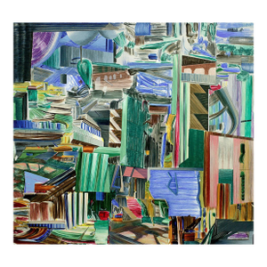 Larry Dinkin Urban Tilt, 2004 - Signed