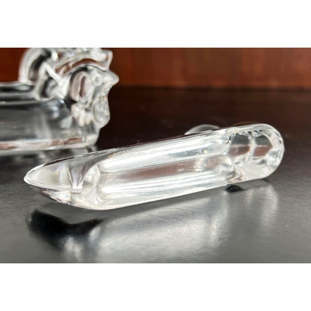 Vintage French Crystal Glass Figural Animal Knife Rests - Set of 4 For Sale - Image 11 of 11