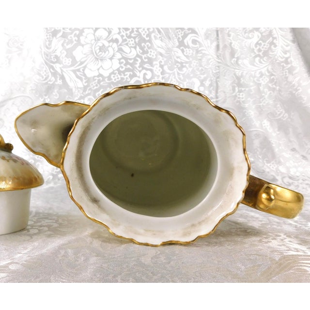 Late 18th Century Traditional Lewis Straus and Sons Limoges Cream and Blue Chocolate Pot For Sale - Image 11 of 13