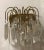 Vintage Italian Crystal Prism Sconces, Set of 2 For Sale - Image 4 of 6