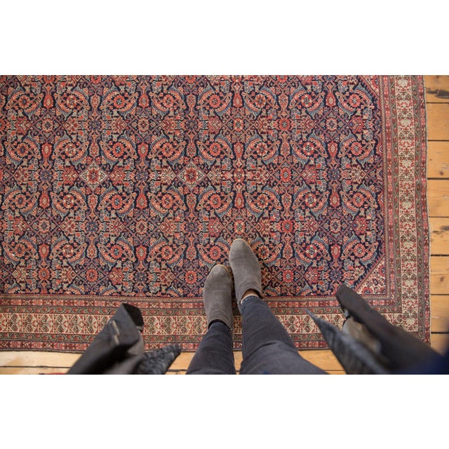 :: Allover covered field in a herati motif and germinating plant main border. Fine quality weave, with excellent color...