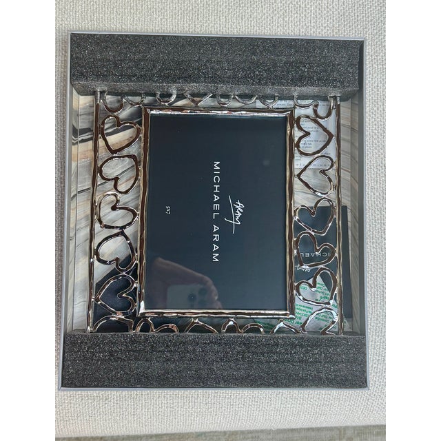 Michael Aram Silver Heart Frame For Sale - Image 4 of 4