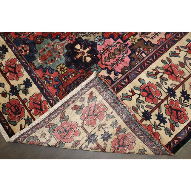 Early 20th Century Antique Zabihi Collection Large Persian Bakhtiari Rug - 11'9" x 16'5" For Sale - Image 5 of 11