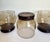 Mid 20th Century Set of 4 Mid-Century Modern Smoky Brown Architectural Lowball Rocks Glasses For Sale - Image 5 of 8