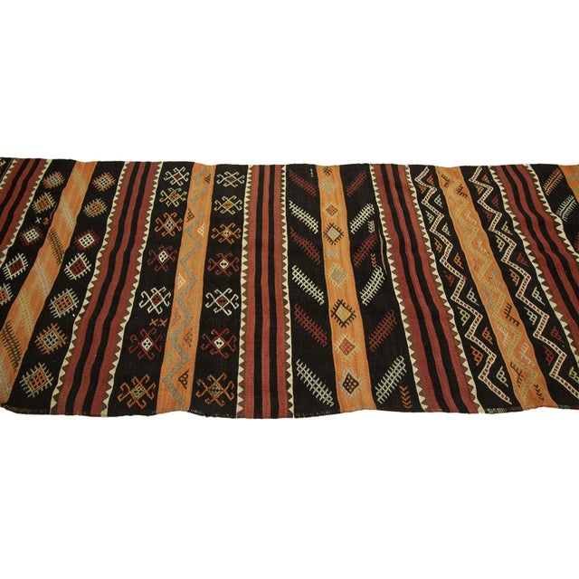Traditional Vintage Turkish Kilim Runner For Sale - Image 3 of 6