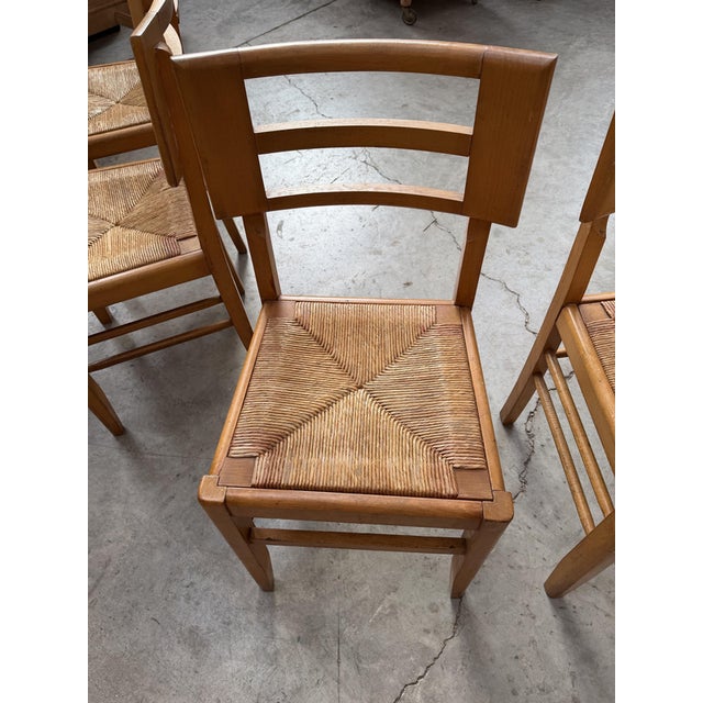 Wood Chairs from Pierre Cruege, Set of 4 For Sale - Image 7 of 9