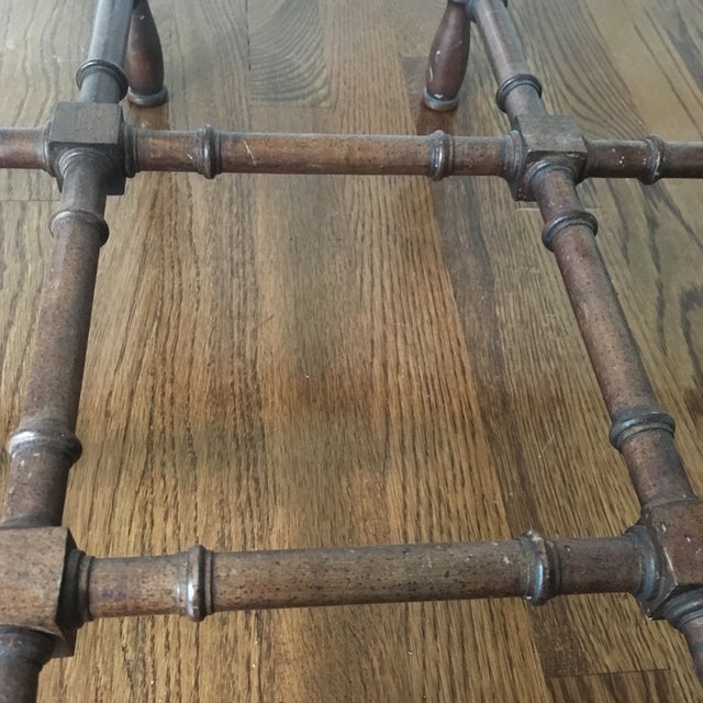 Mid Century Baker Faux Bamboo Coffee Table | Chairish