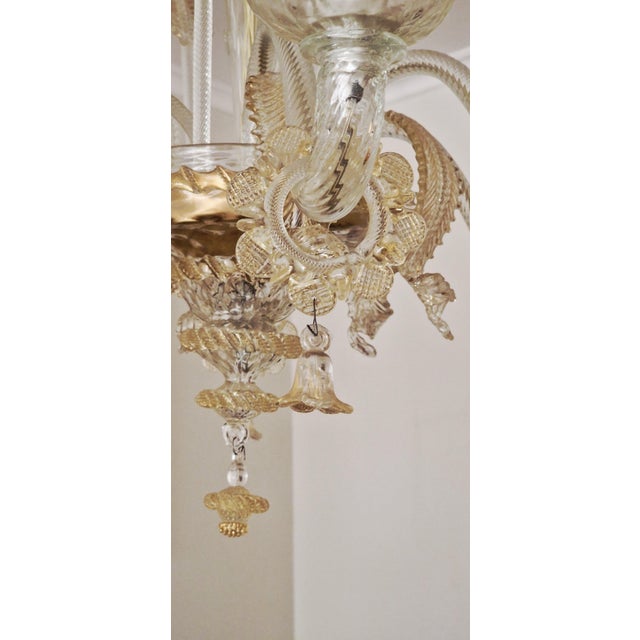 Vintage Murano Glass Chandelier, 1990s For Sale - Image 7 of 11