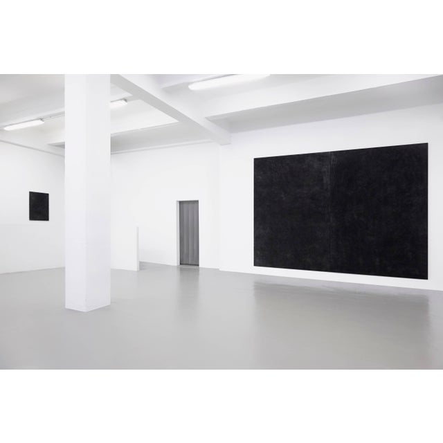 Large Black Painting by Enrico Dellatorre For Sale - Image 6 of 13