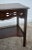 Wood Wellington Hall Mahogany Table Vintage Edwardian Writing Chippendale Tea Desk For Sale - Image 7 of 13